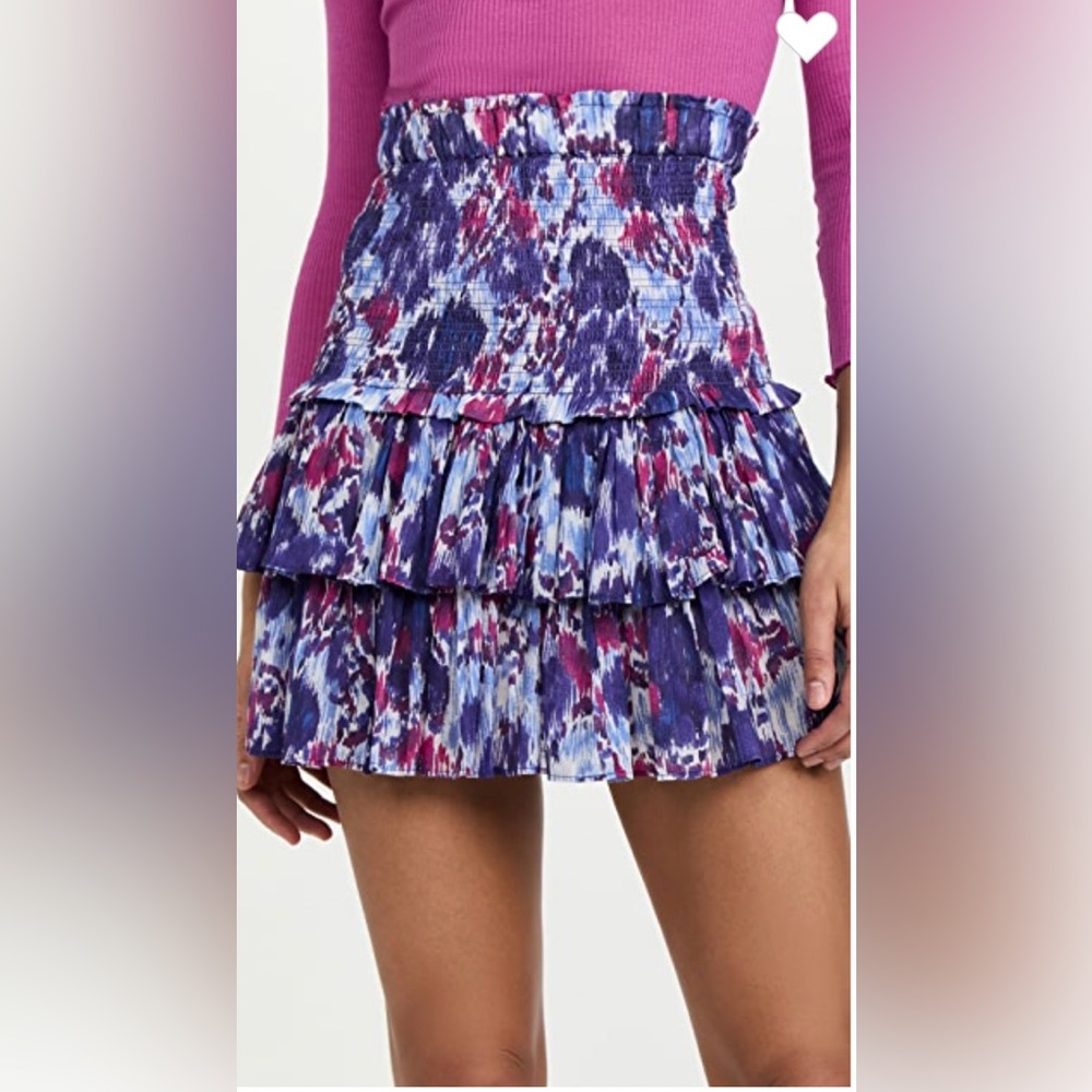 Isabel Marant Naomi smocked tiered mini skirt